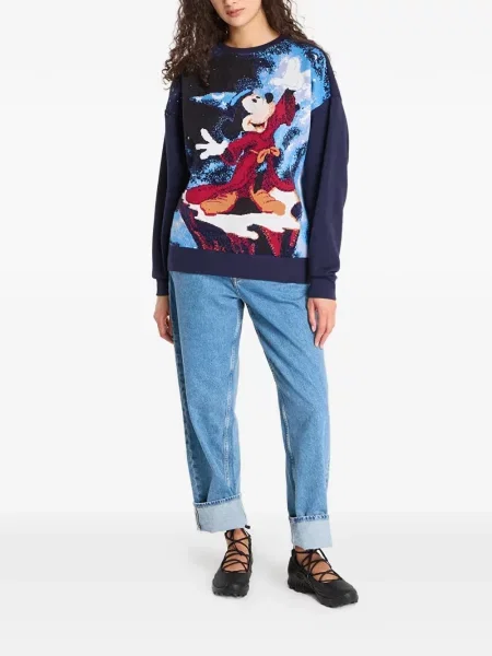 Pulover Desigual tricotate albastru