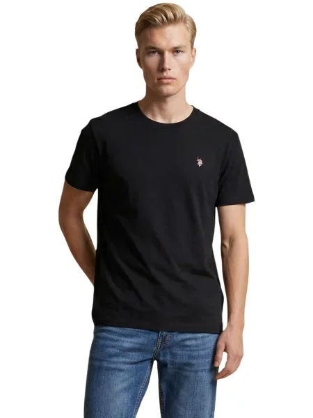 Polo majica U.s. Polo Assn. s kratkimi rokavi črna