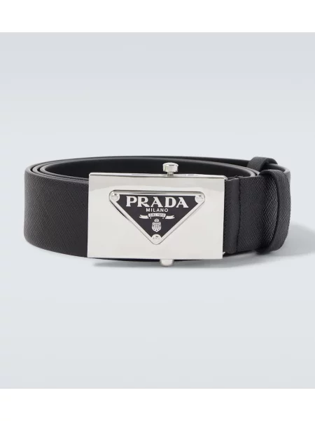 Curea Prada din piele negru