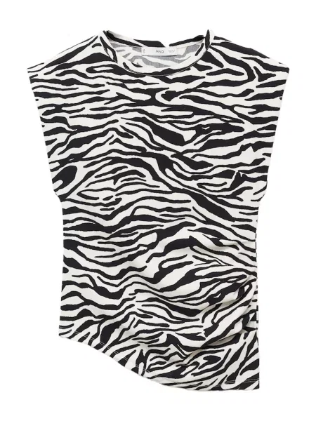 MANGO Tricou IRMA negru alb