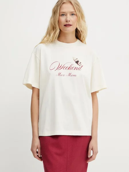 Тениска Weekend Max Mara бежово