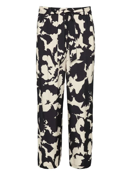 COMMA Hlače kremna črna