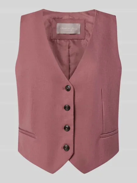 Kamizelka w kroju regular fit z dodatkiem Christian Berg Woman Selection