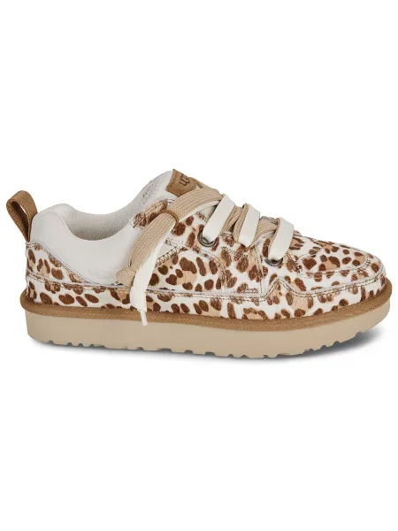 Pantofi Ugg din piele cu model leopard bej