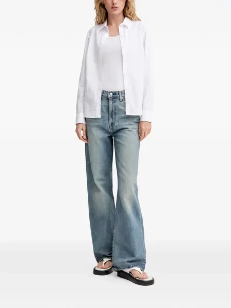 Curea Levi's® cu broderie cu cataramă cu dungi albastru