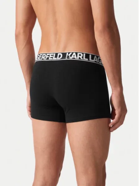 Karl Lagerfeld Boxer trumpikės / balta juoda
