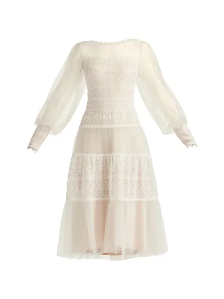 Rochie midi Tadashi Shoji din dantelă de costum