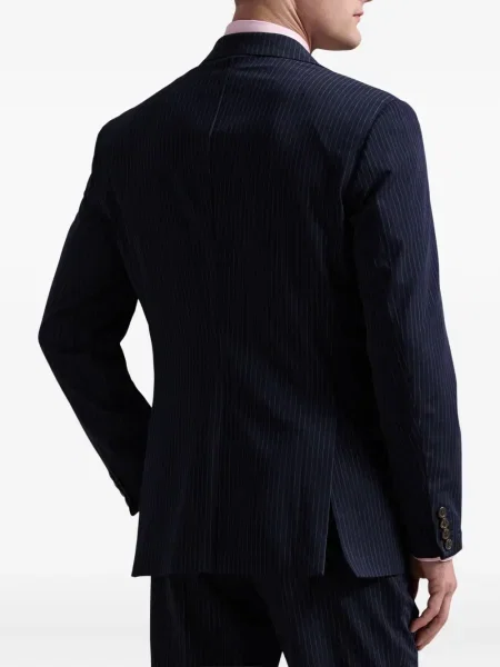 Căciulă Polo Ralph Lauren de catifea cord cu dungi de costum alb