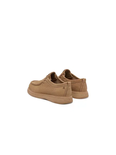Poltopánky Tommy Hilfiger Comfort Nubuck Moc Toe Shoe béžová
