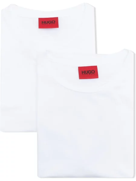 Tricou Hugo scurt alb