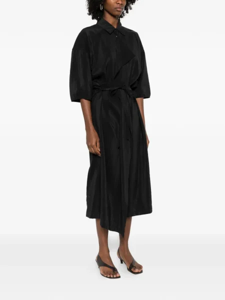 Rochie tip cămașă Lemaire de costum negru