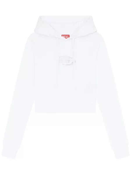 Bluza z kapturem Diesel biała