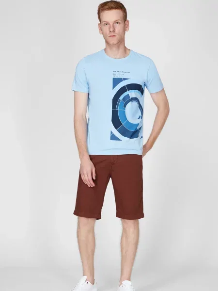 Футболка Pierre Cardin бавовна/еластан блакитний