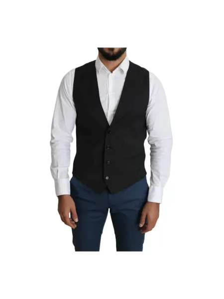 Garnitur Dolce And Gabbana wełniany czarny