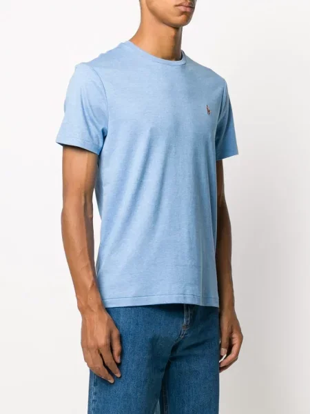 Tričko Polo Ralph Lauren s kulatým výstřihem modré