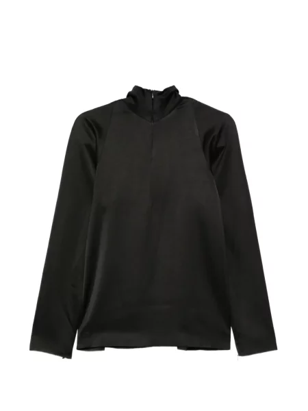 Top Darkpark din satin negru