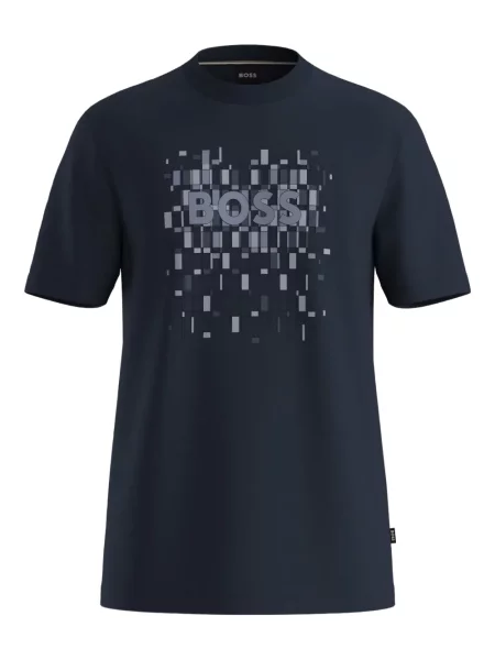 Tricou Boss cu imagine albastru