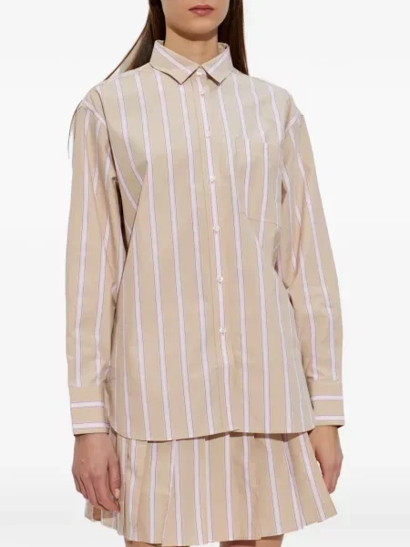 Cămașă Lacoste cu broderie cu dungi