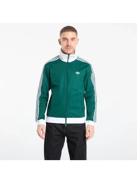 Bluza adidas Beckenbauer Track Top Collegiate Green/ White M biała