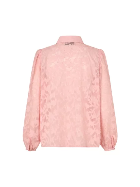 Lollys Laundry Bluzka Elliell Z Odpinanym Kokardą rosa różowa