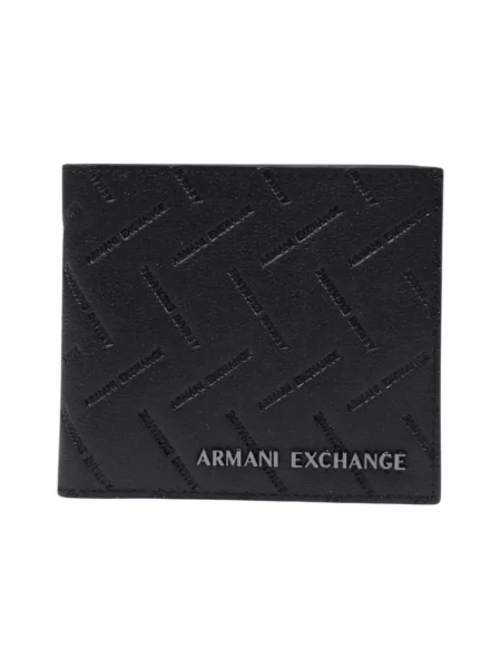 Armani Exchange portfel męski skórzany czarny