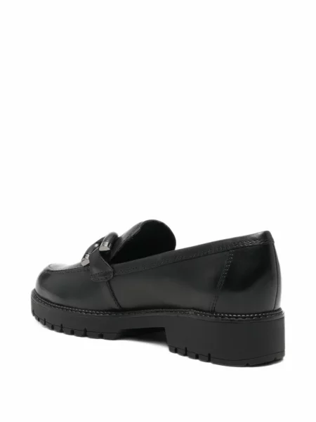 Pantofi loafer Tamaris cu cataramă chunky negru