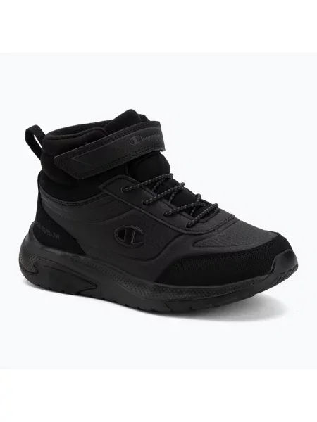 Детски обувки Champion Fuze WTR Boot PS Mid Cut dark grey/new black черно