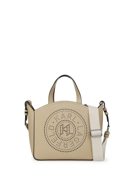 Ročna torba KARL LAGERFELD bež