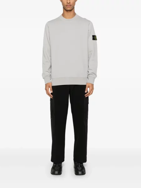 Hanorac Stone Island cu strasuri gri