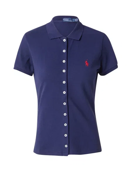 Polo Ralph Lauren tricou polo femei albastru marin roșu