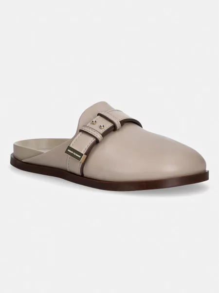 Armani Exchange papuci mocasini pentru femei bej