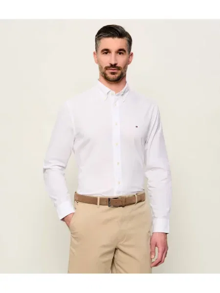 TOMMY HILFIGER Cămașă FLEX' alb