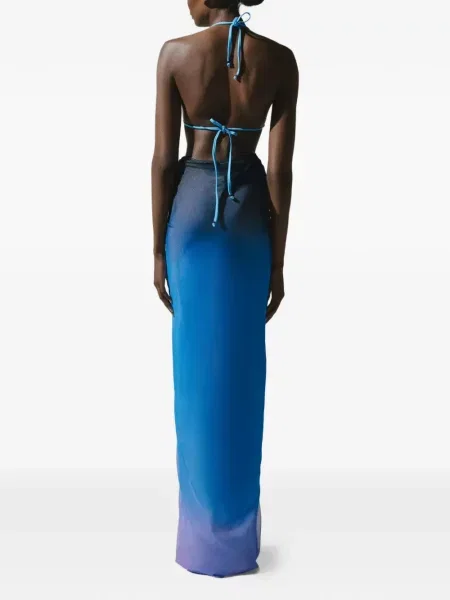 Fusta maxi Baobab plasă albastru
