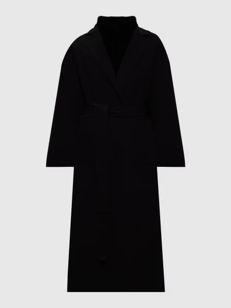 Пальто з вовни та кашеміру на запах Babe Pay Pls чорне
