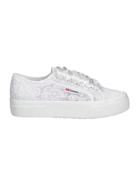 Sneakersy Superga w kwiatki białe