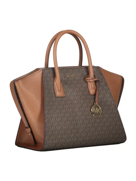 Torebka Michael Kors biznesowa z logo brązowa