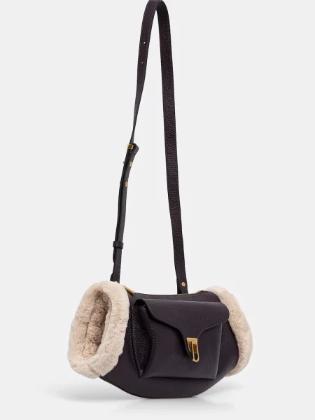 Шкіряна сумочка Coccinelle BEAT фіолетовий