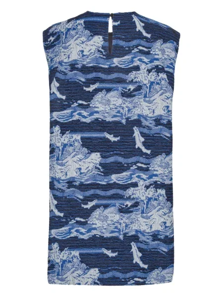 Rochie fără mâneci Henrik Vibskov fără mâneci de costum albastru