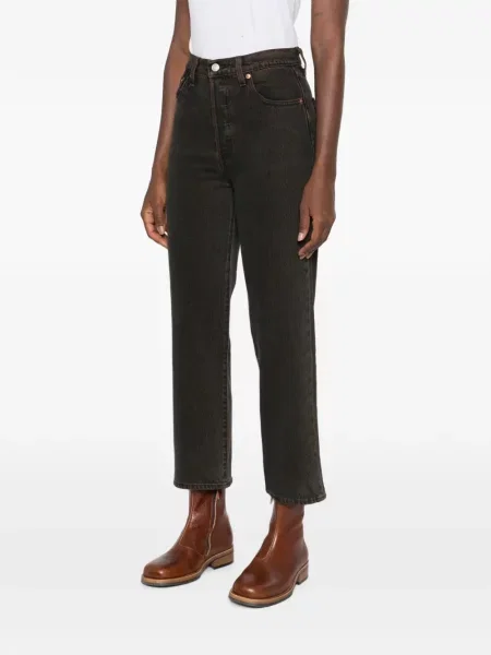 Decupat blugi Levi's® de catifea cord maro