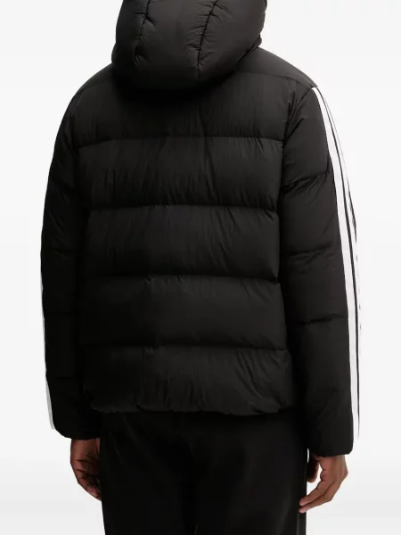 Prugaste bermuda kratke hlače Adidas s vezicama s čipkom smeđa