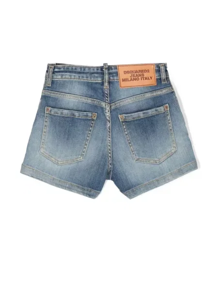 Szorty jeansowe dziecięce Dsquared2 niebieskie