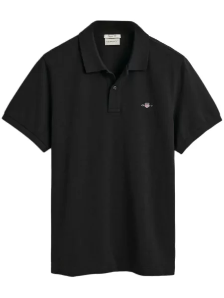 Polo Gant cu broderie negru