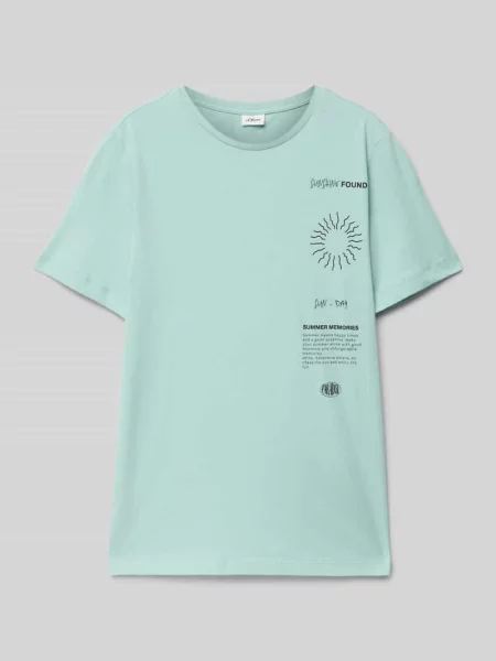 T-shirt o kroju regular fit z czystej bawełny S.oliver Red Label