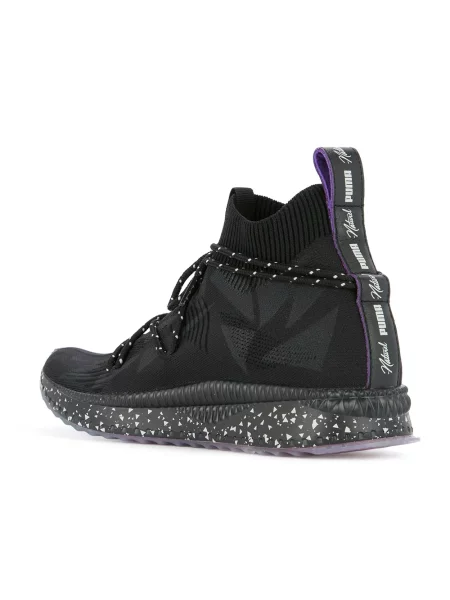 Sneakerși Puma din dantelă negru