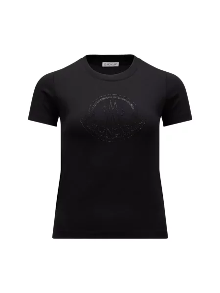 Koszulka Moncler z logo czarna