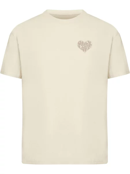 Miss Tee Tričko Only Love Heart písková