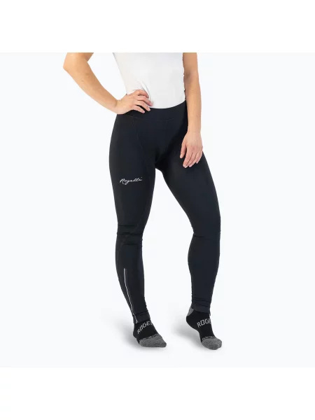 Дамски панталони за колоездене Rogelli Core Tight black черно