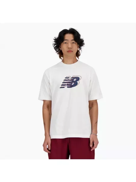 Мъжка тениска New Balance Graphic white бяло