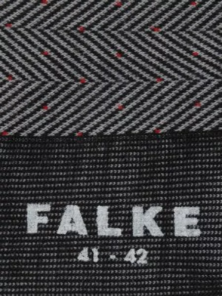 Skarpety z mieszanki wełny merino model ‘Sensitive Herringbone’ Falke czarne