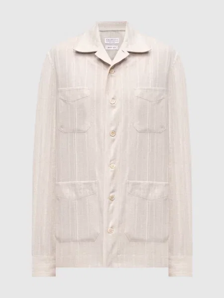 Рубашка Brunello Cucinelli серая